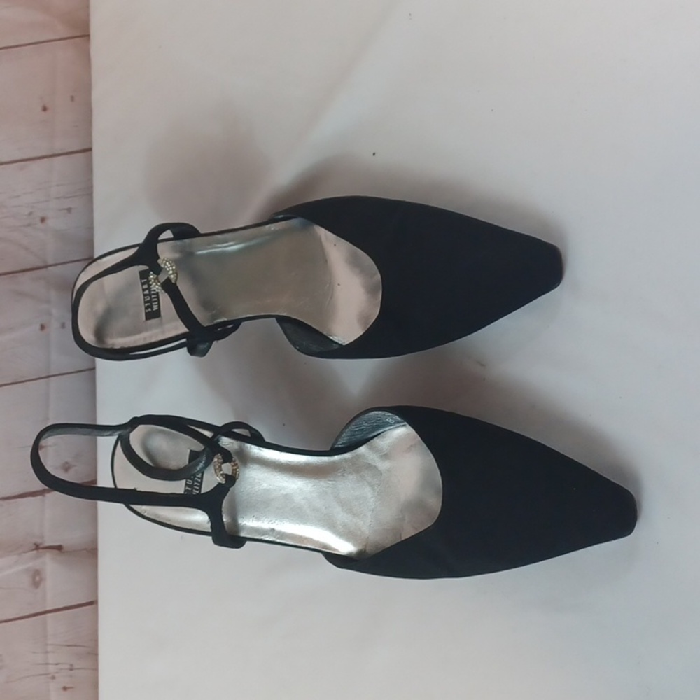 Stuart Weitzman Grunge Whimsigoth Pointy Ring Strappy Evening Heels 8 W